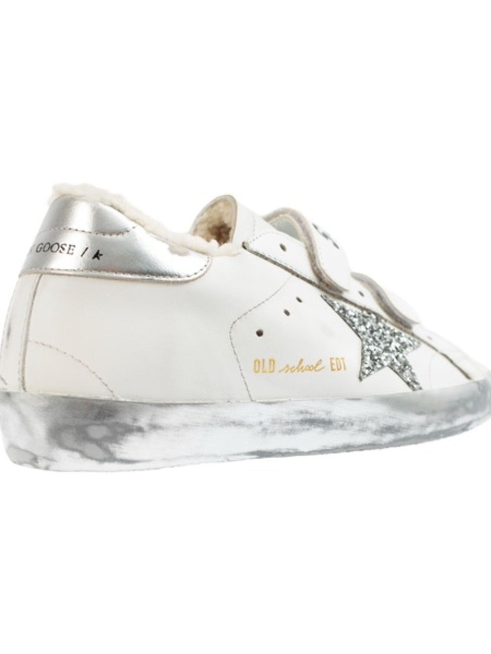 GOLDEN GOOSE OLD SCHOOL SUPERSTAR GLITTER SNEAKERS 42 10.5 - Picture 3 of 12